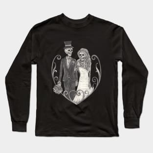 Skeletons loves couple wedding. Long Sleeve T-Shirt